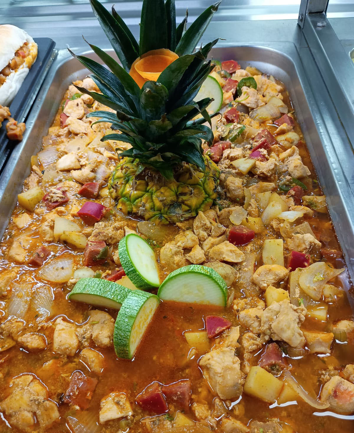 Pollo con piña